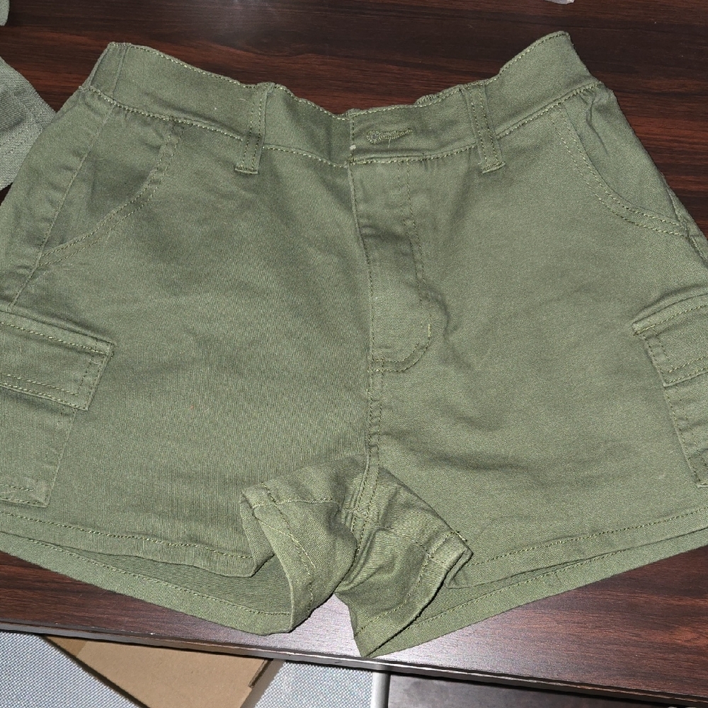 Khaki Women's Cargo Shorts